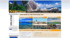 Desktop Screenshot of najputovanja.com